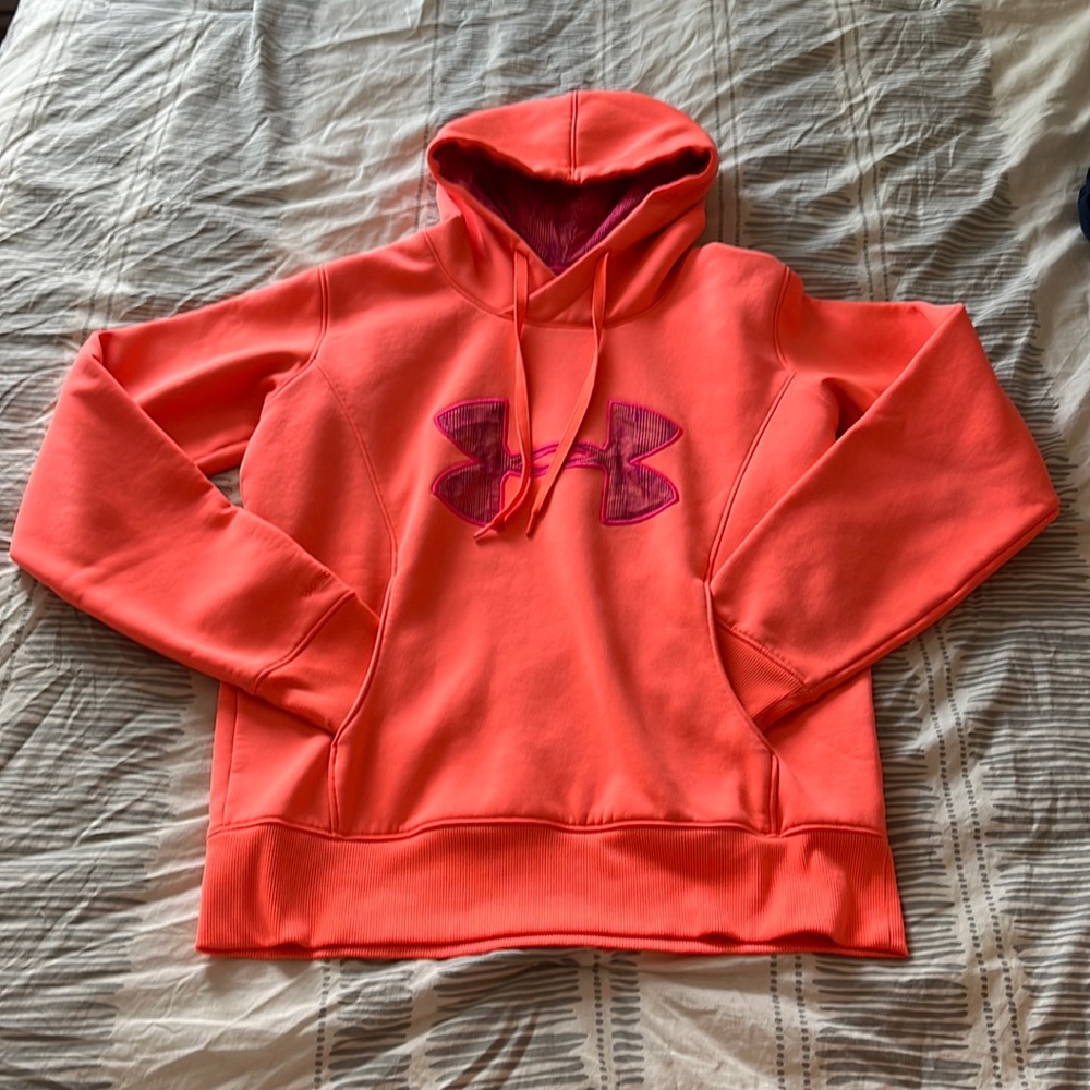 Under Armor bright coral hoodie
